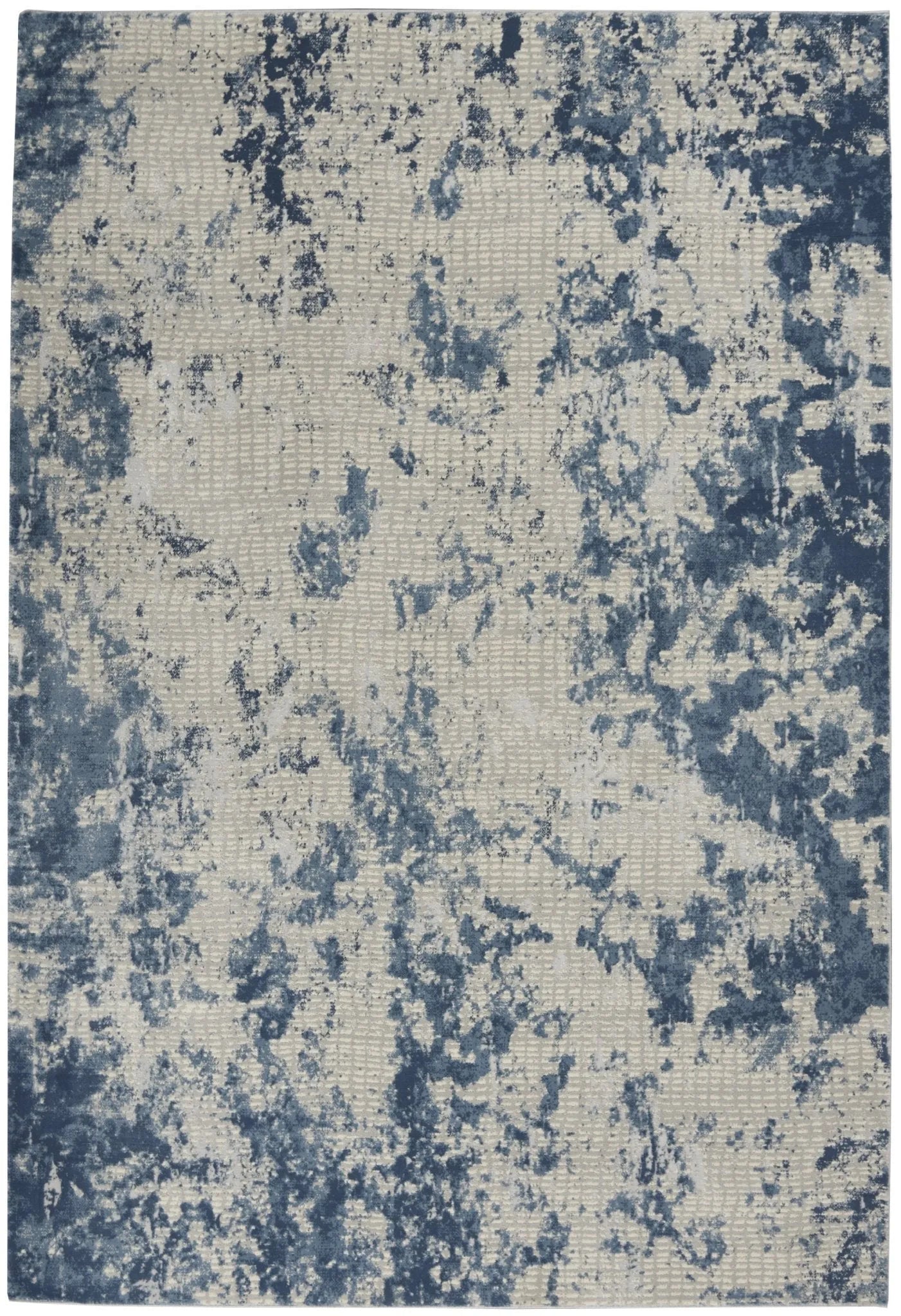 Rustic Textures RUS16 Grey/Blue Rug - Baconco