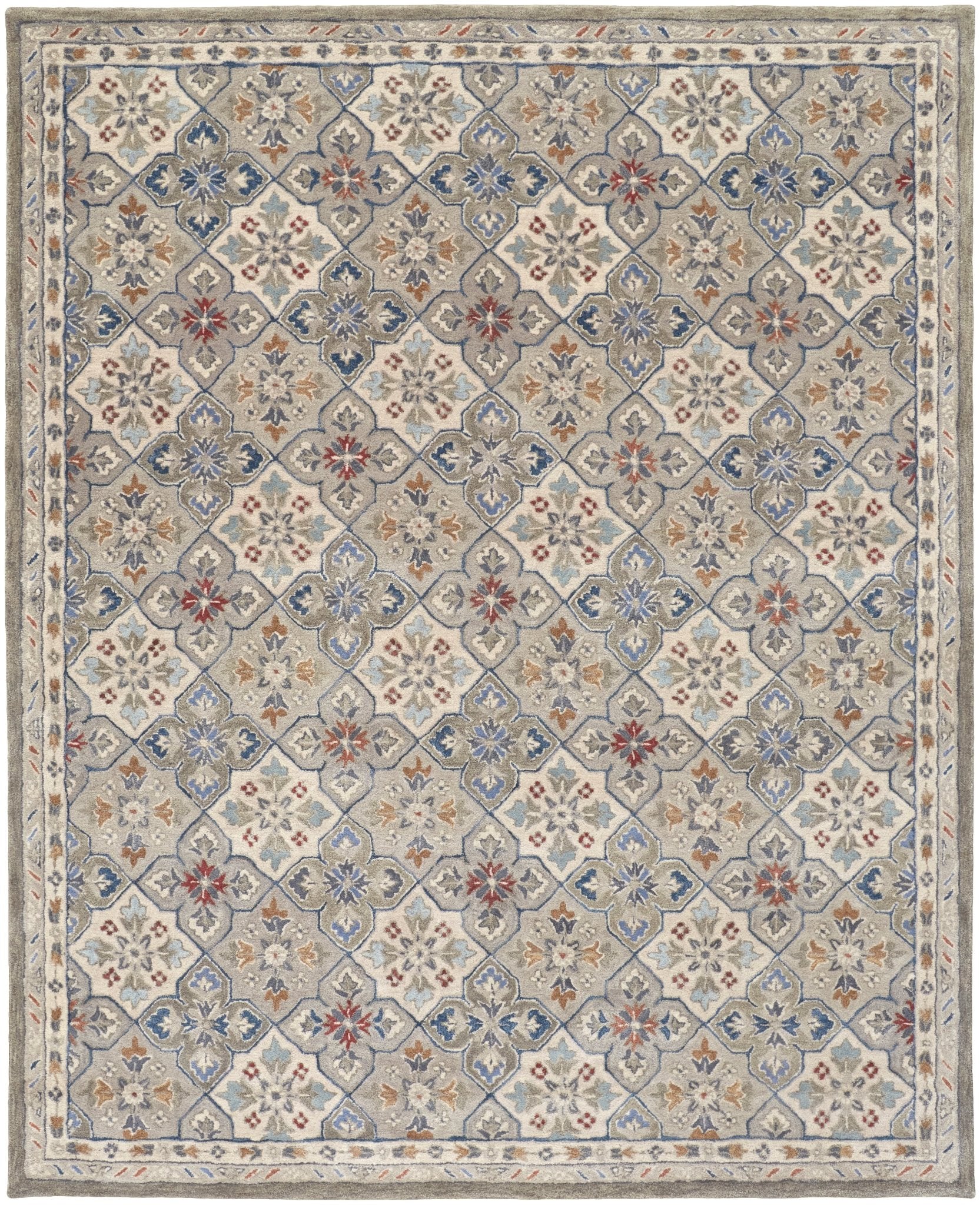 Rylan RYL8638F Taupe/Ivory Rug - Baconco