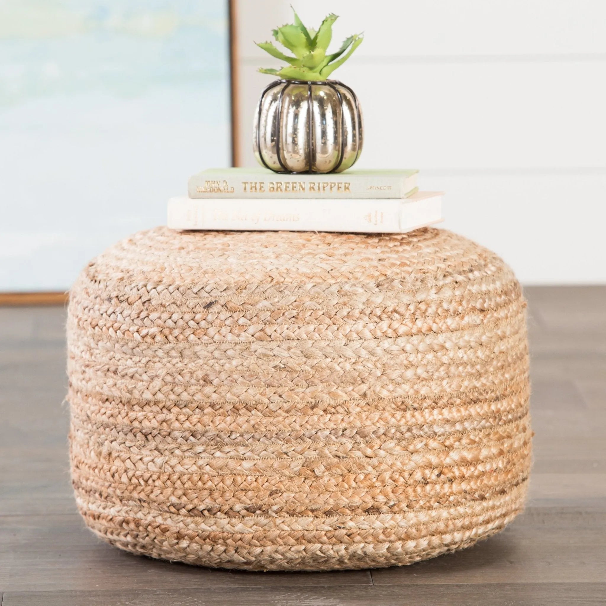 Saba SAA01 Sangam Beige Pouf - Baconco