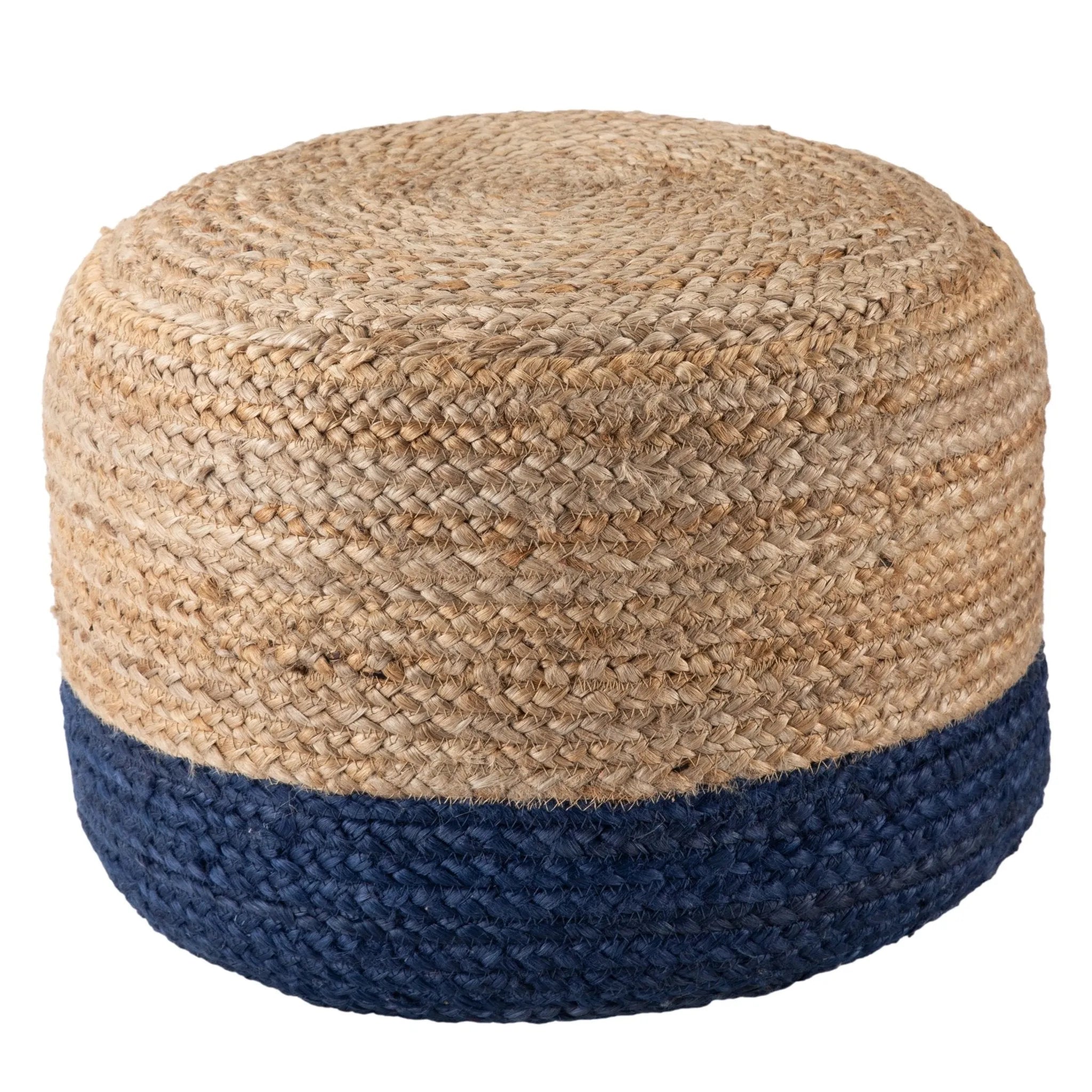 Saba Saa10 Oliana Blue/Beige Pouf - Baconco