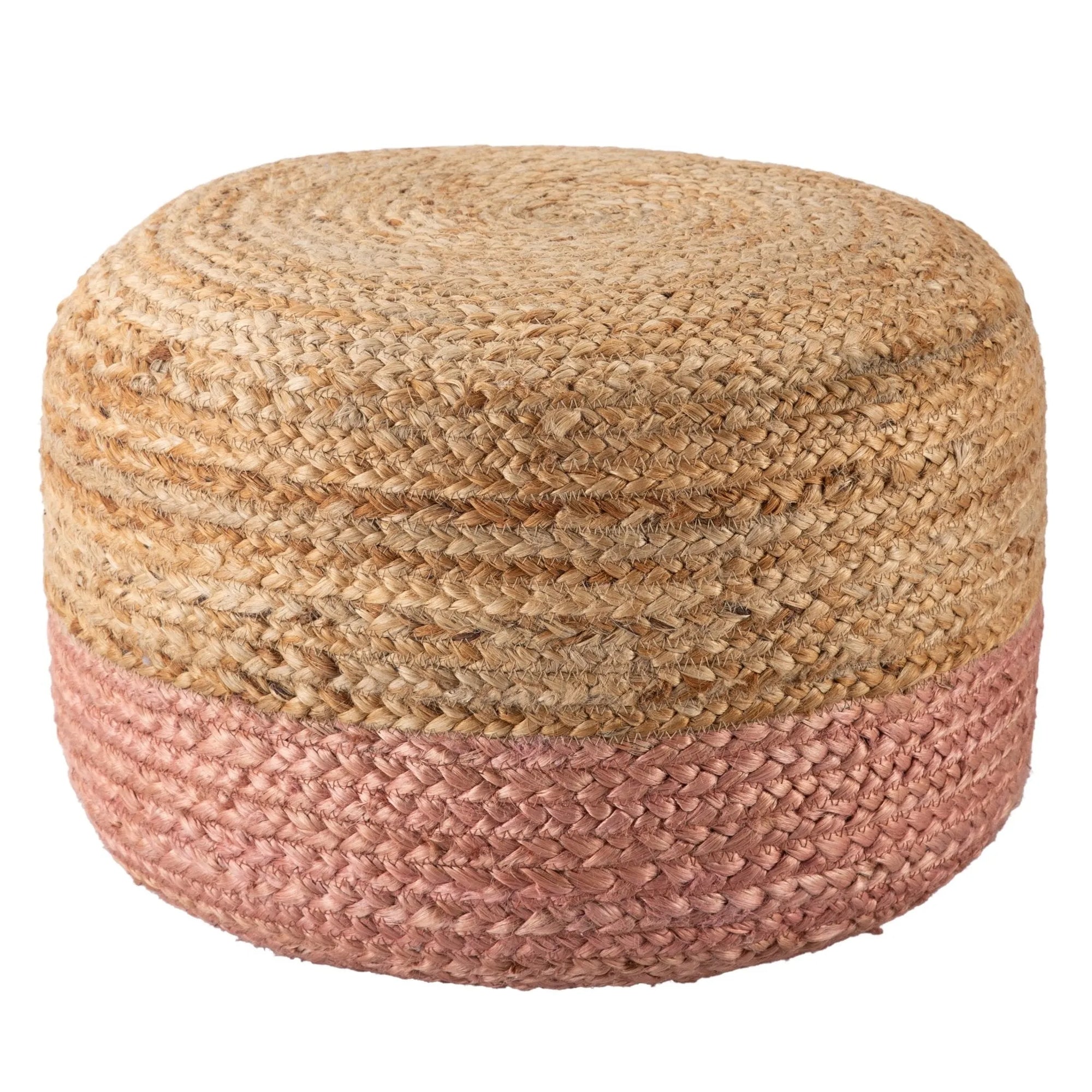 Saba Saa12 Oliana Light Pink/Beige Pouf - Baconco