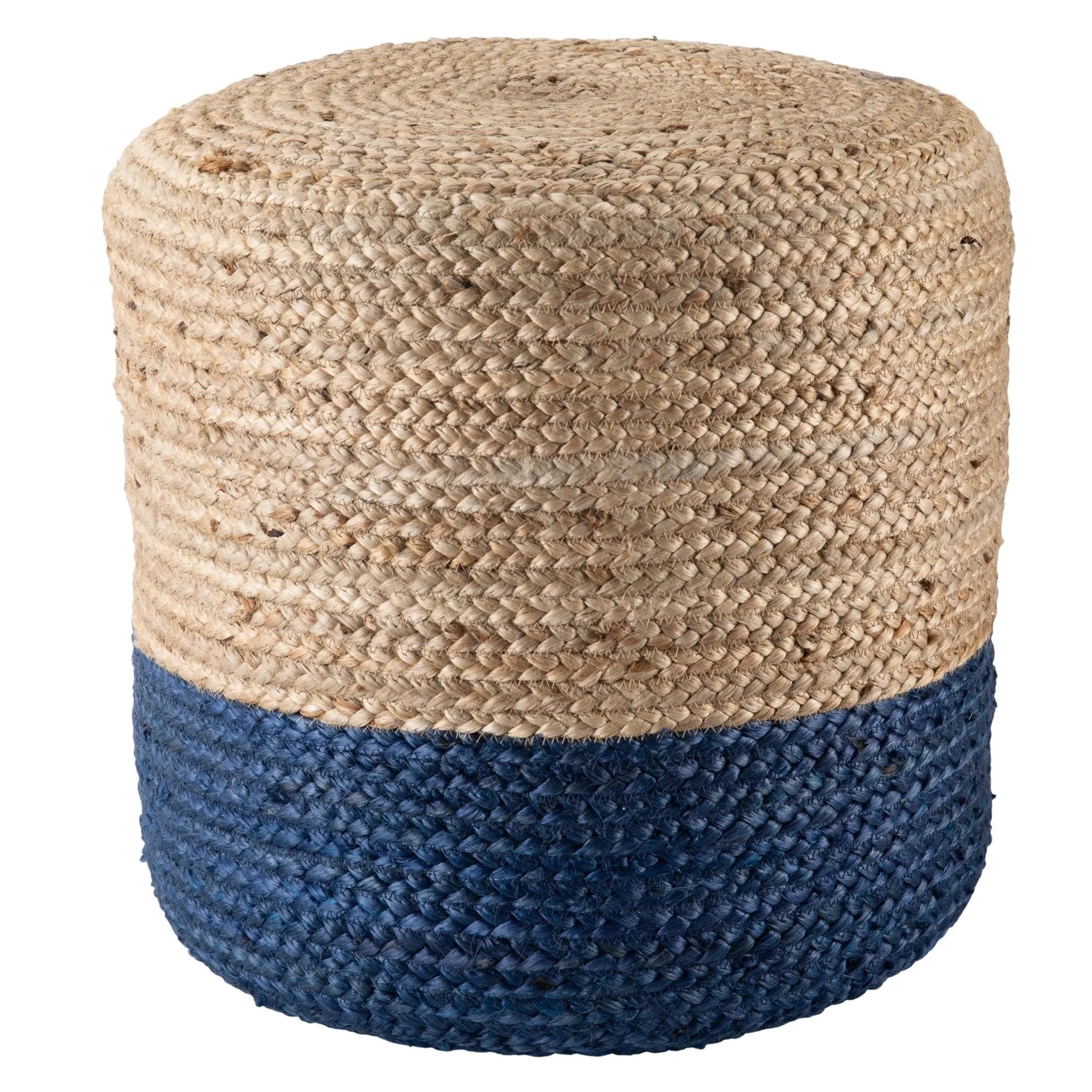 Saba Saa18 Oliana Blue/Beige Pouf - Baconco