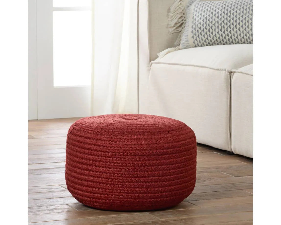 Saba Solar SAS06 Dark Red Pouf - Baconco