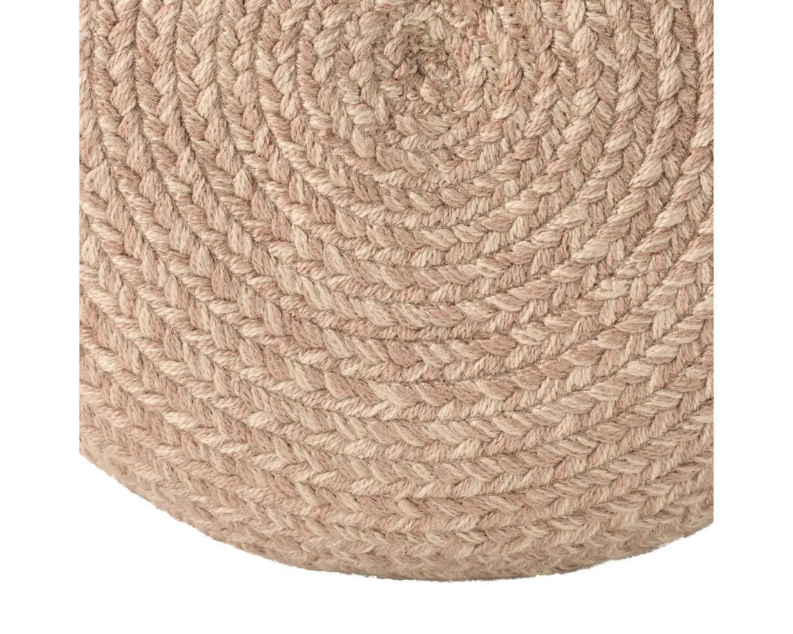 Saba Solar SAS07 Light Tan/Beige Pouf - Baconco