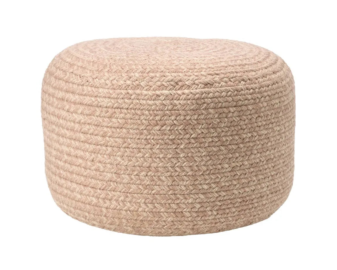 Saba Solar SAS07 Light Tan/Beige Pouf - Baconco