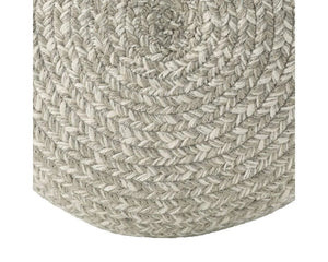 Saba Solar SAS08 Grey/Cream Pouf - Baconco