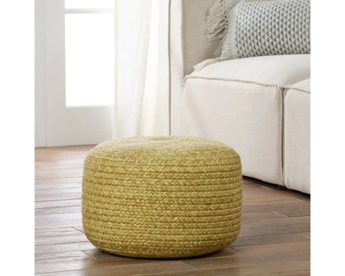 Saba Solar SAS11 Yellow Pouf - Baconco