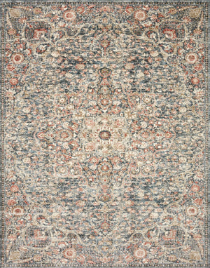 Saban Sab-02 Blue/Spice Rug - Baconco