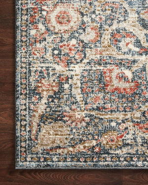 Saban Sab-02 Blue/Spice Rug - Baconco