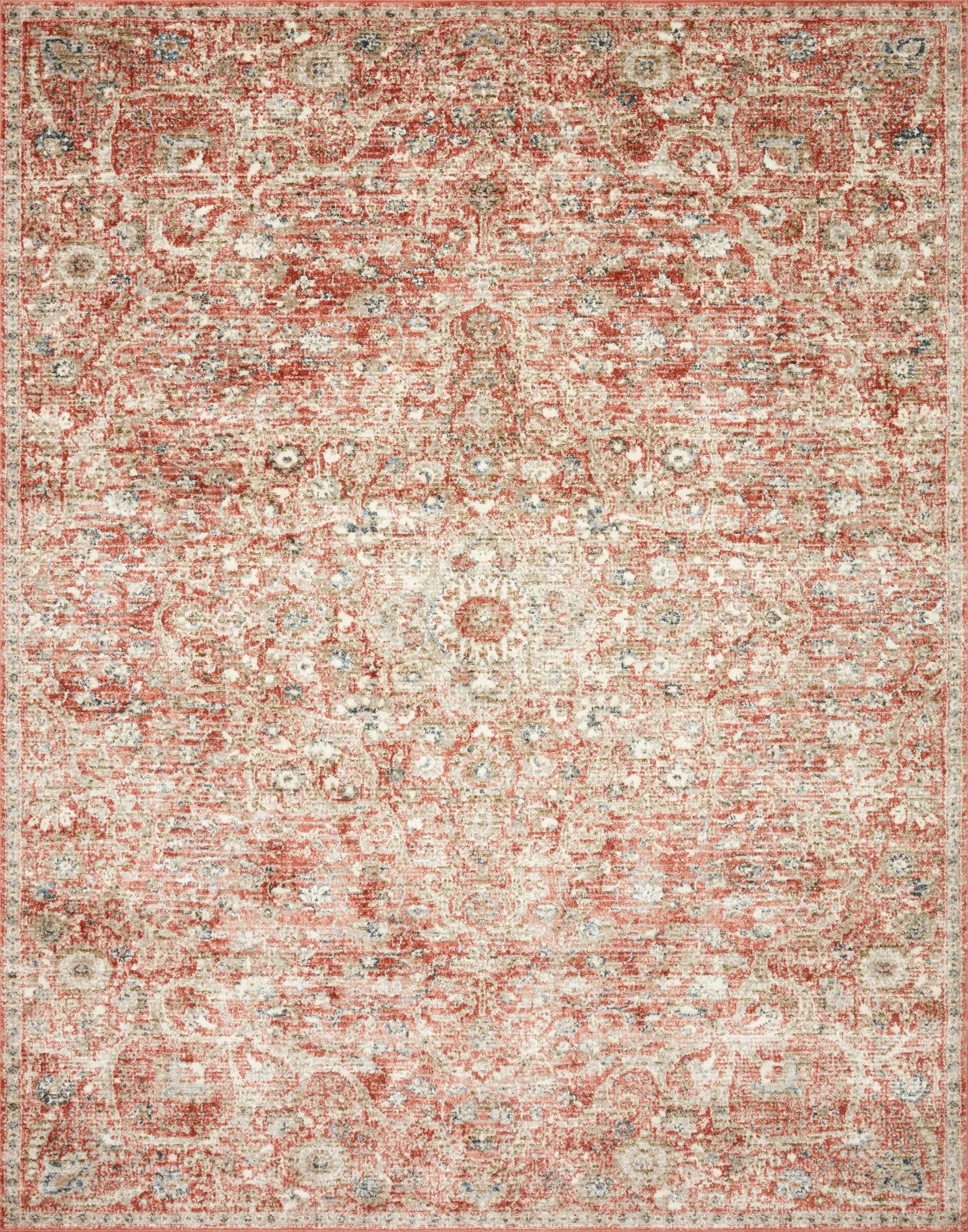 Saban Sab-02 Rust/Beige Rug - Baconco