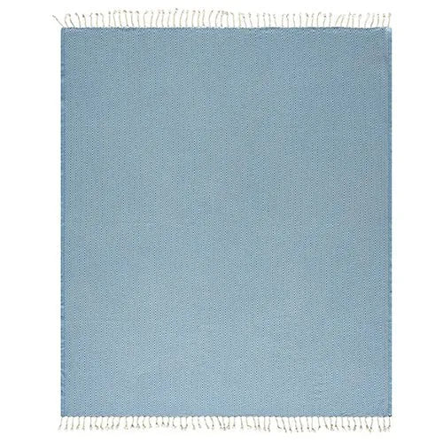 Sadie 80303LIB Light Blue Throw Blanket - Baconco