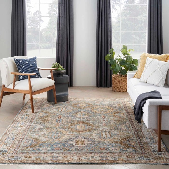 Sahar SHR01 Blue Rug - Baconco