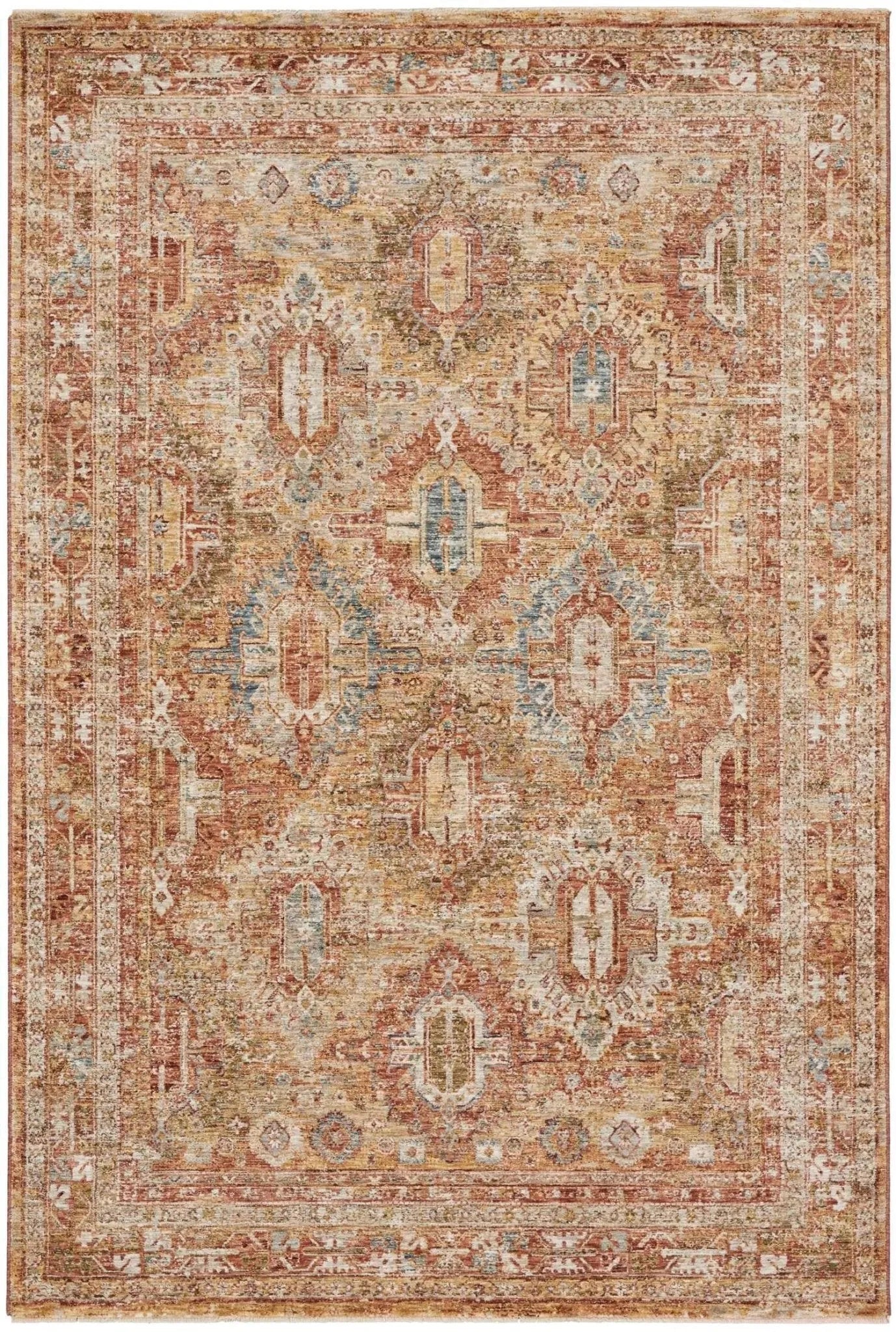 Sahar SHR01 Rust Rug - Baconco