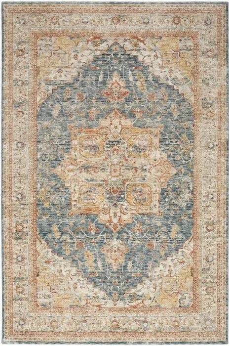 Sahar SHR06 Ivory/Blue Rug - Baconco