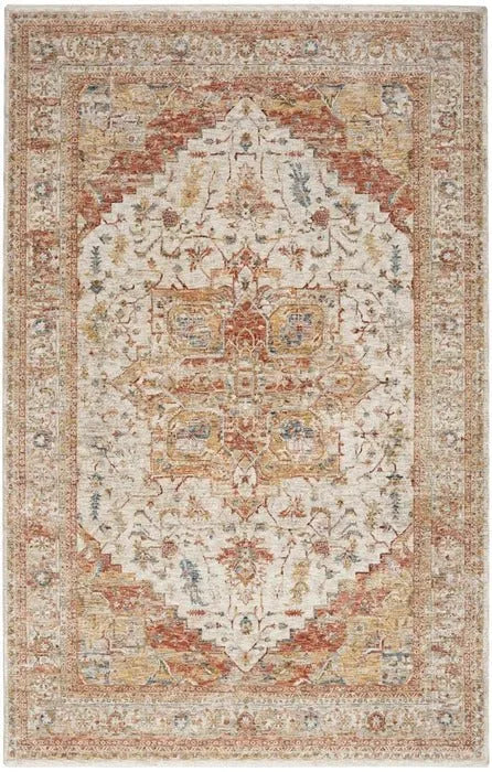 Sahar SHR06 Ivory/Rust Rug - Baconco