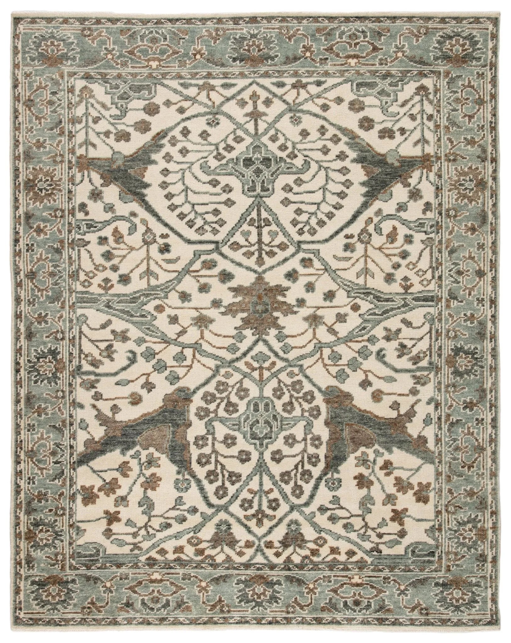 Salinas SLN11 Slayton Light Teal/Ivory Rug - Baconco