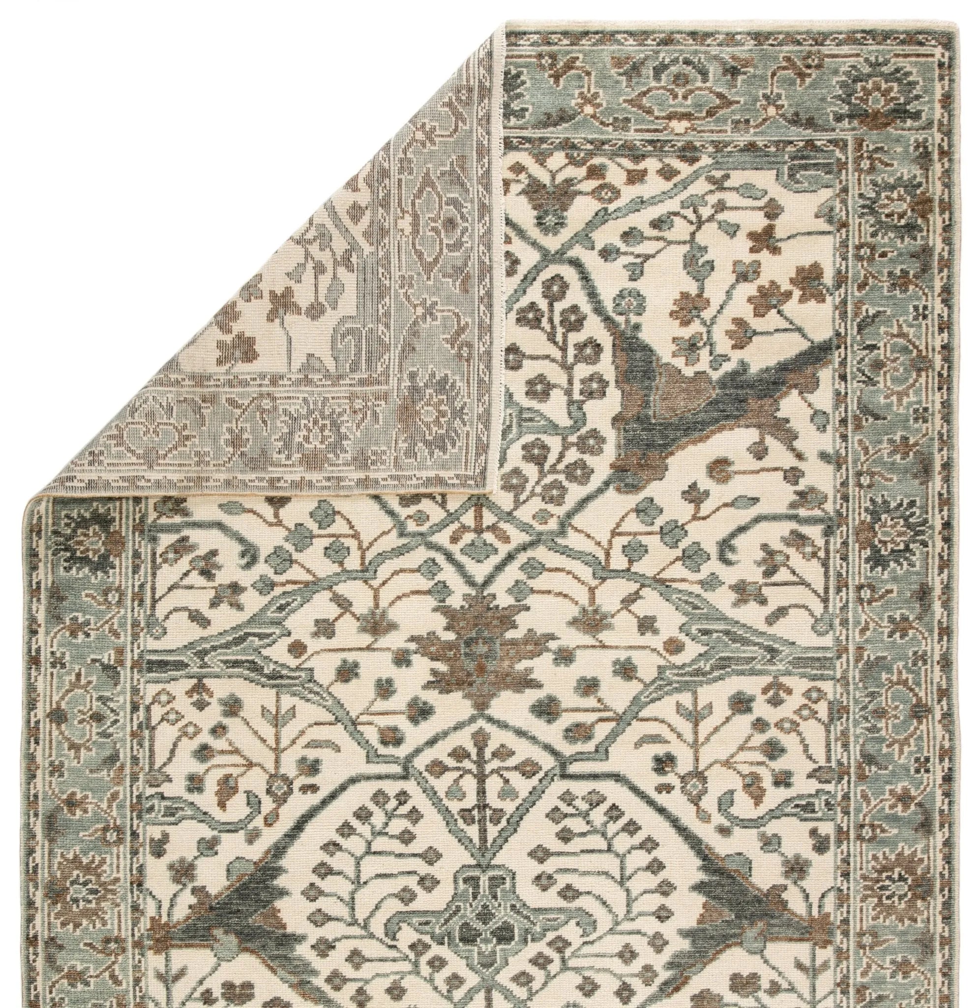 Salinas SLN11 Slayton Light Teal/Ivory Rug - Baconco