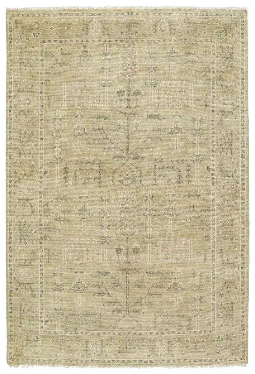 Salinas SLN16 Green/Cream Rug - Baconco