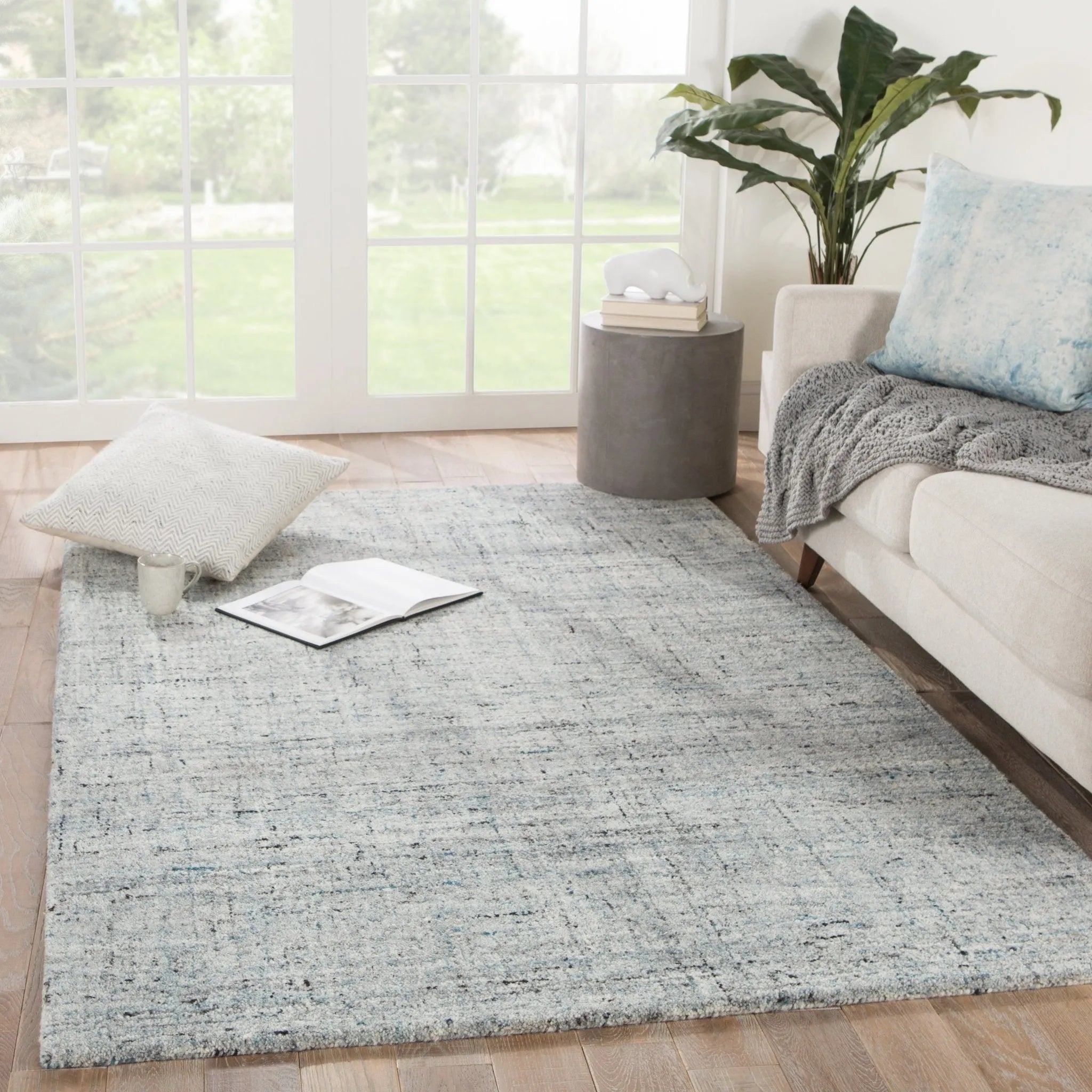 Salix SLX03 Macklin Light Blue/Gray Rug - Baconco