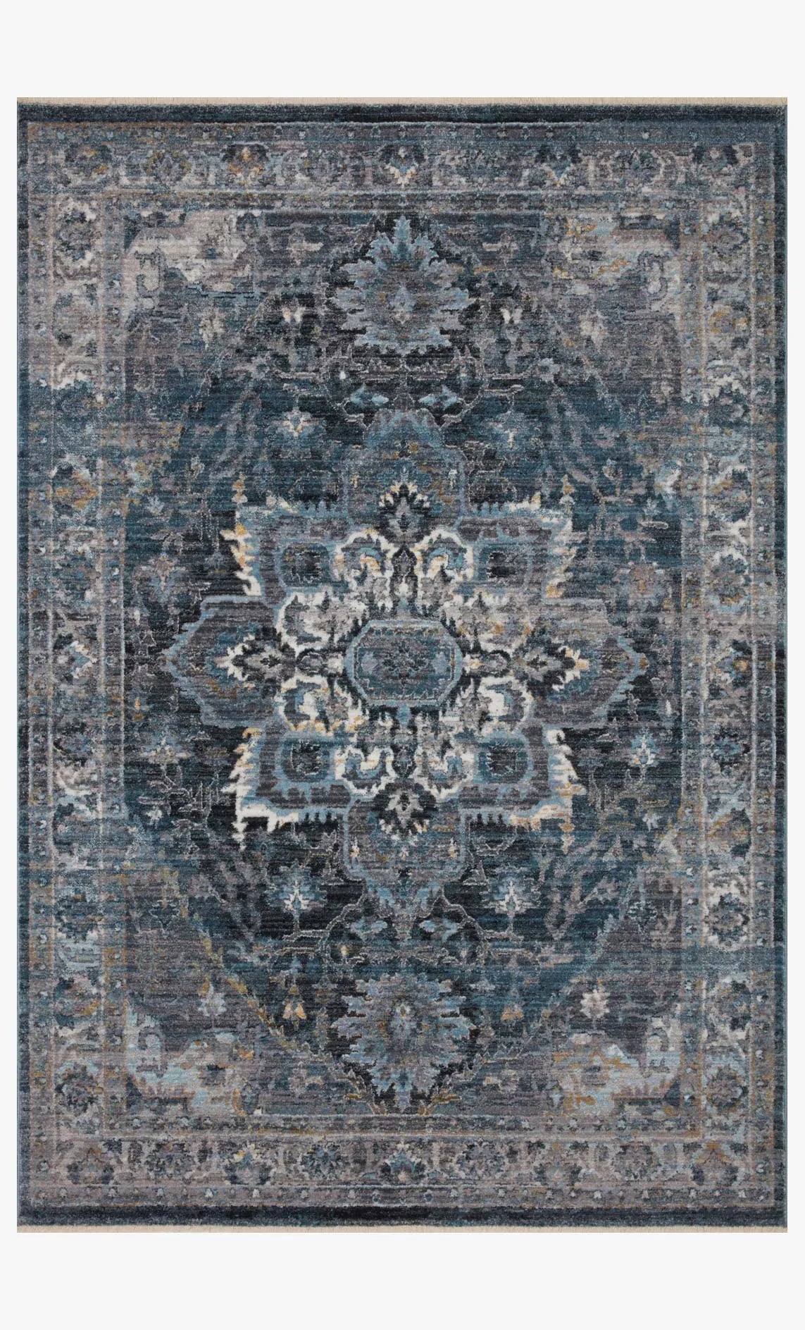 Samra Sam-01 Denim/Grey Rug - Baconco