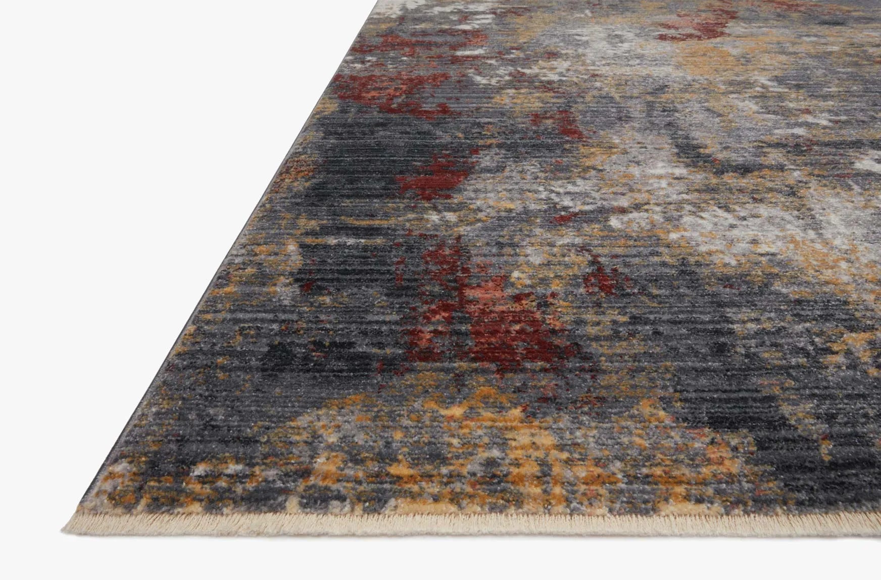 Samra Sam-03 Dk. Grey/Spice Rug - Baconco