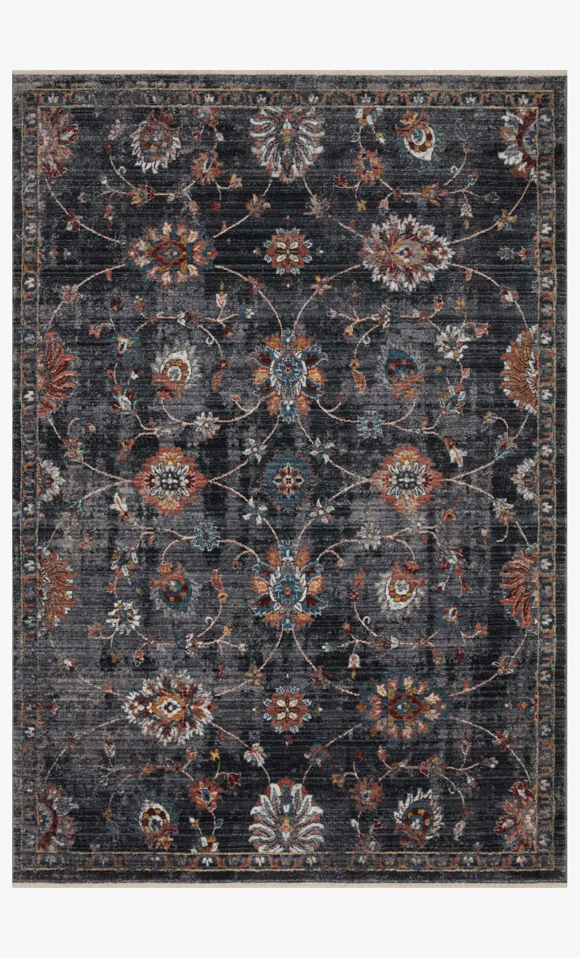 Samra Sam-08 Charcoal/Multi Rug - Baconco