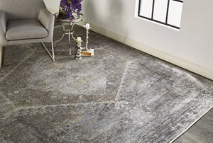 Sarrant 3963F Gray/Silver Rug - Baconco