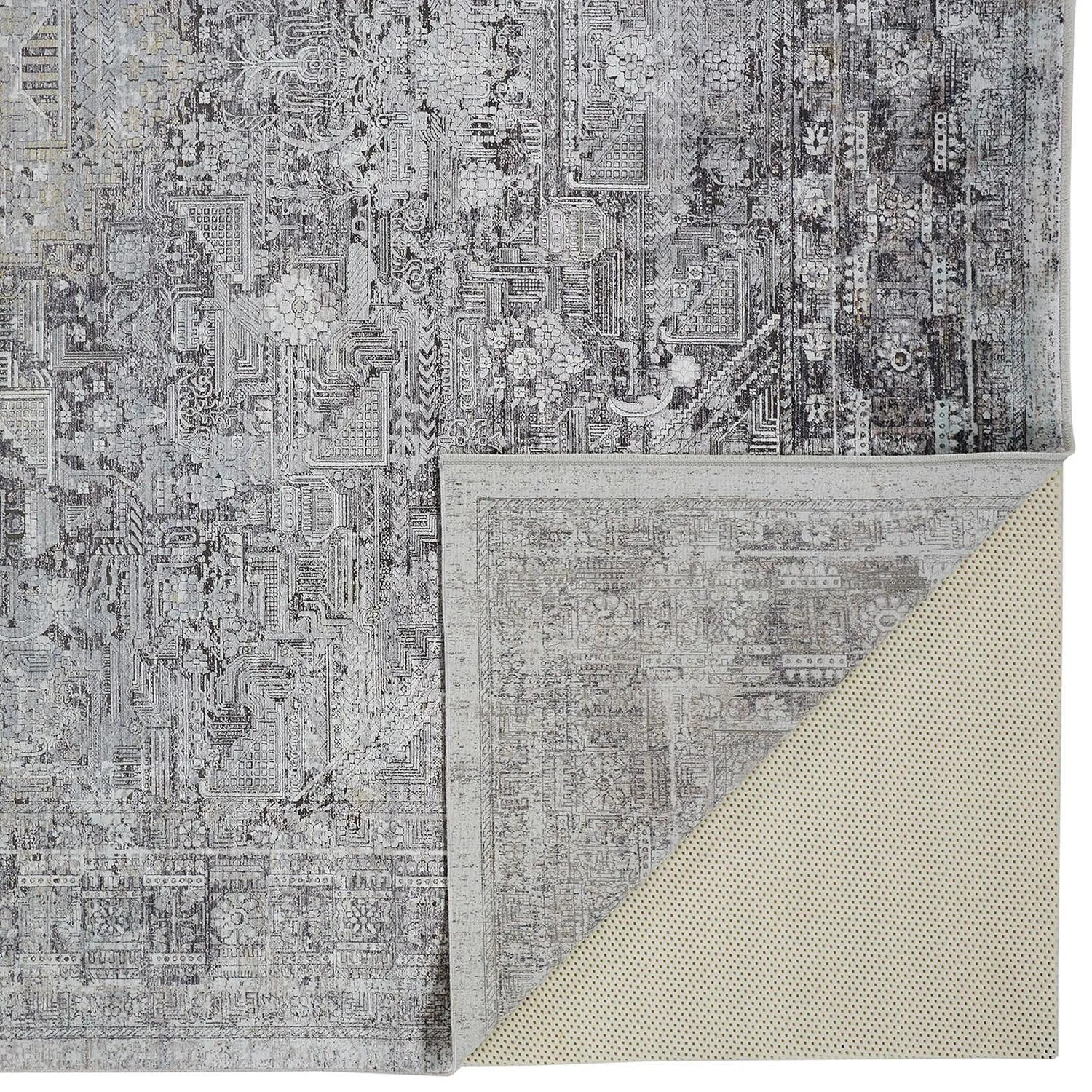 Sarrant 3966F Gray/Silver Rug - Baconco