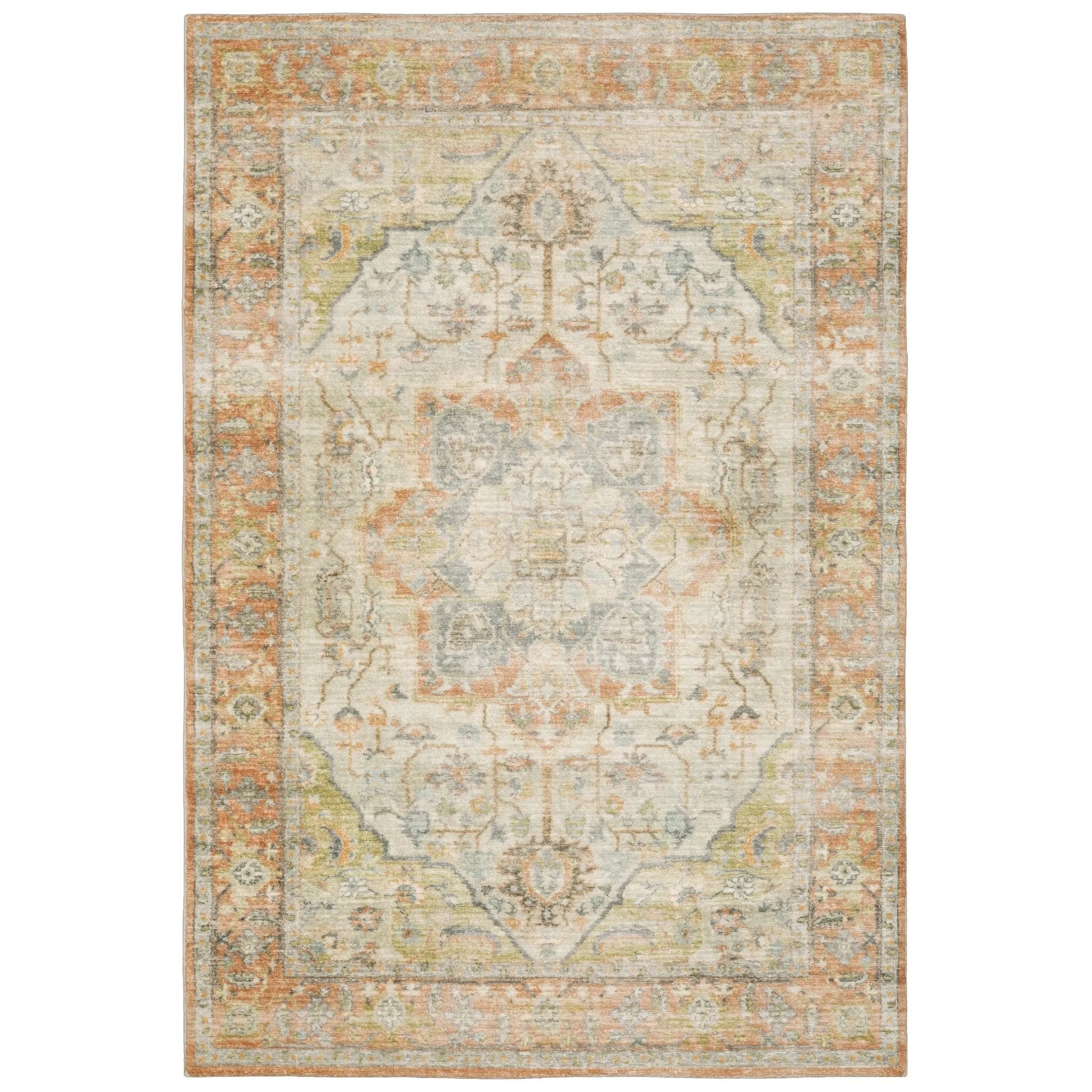 Savoy 28101 Orange/Blue Rug - Baconco