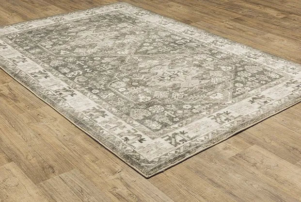 Savoy 28105 Charcoal/Ivory Rug - Baconco