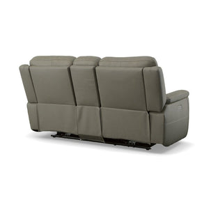 Sawyer Power Reclining Loveseat with Console and Power Headrests and Lumbar - Baconco