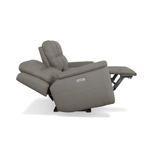 Sawyer Power Reclining Loveseat with Console and Power Headrests and Lumbar - Baconco