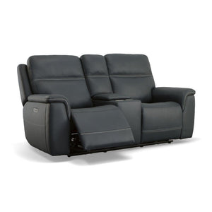 Sawyer Power Reclining Loveseat with Console and Power Headrests and Lumbar - Baconco