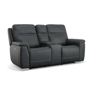 Sawyer Power Reclining Loveseat with Console and Power Headrests and Lumbar - Baconco