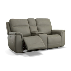 Sawyer Power Reclining Loveseat with Console and Power Headrests and Lumbar - Baconco