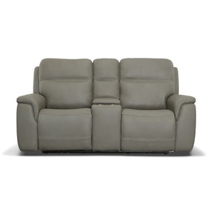 Sawyer Power Reclining Loveseat with Console and Power Headrests and Lumbar - Baconco