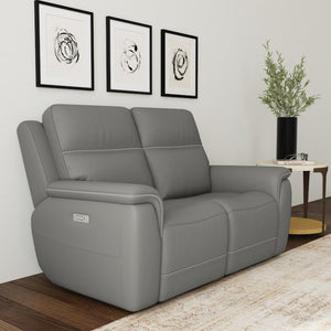 Sawyer Power Reclining Loveseat with Power Headrests and Lumbar - Baconco