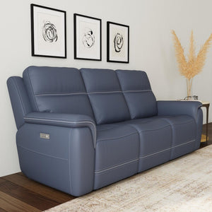 Sawyer Power Reclining Sofa with Power Headrests and Lumbar - Baconco