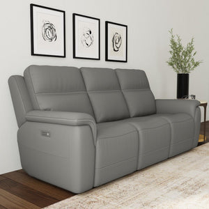 Sawyer Power Reclining Sofa with Power Headrests and Lumbar - Baconco