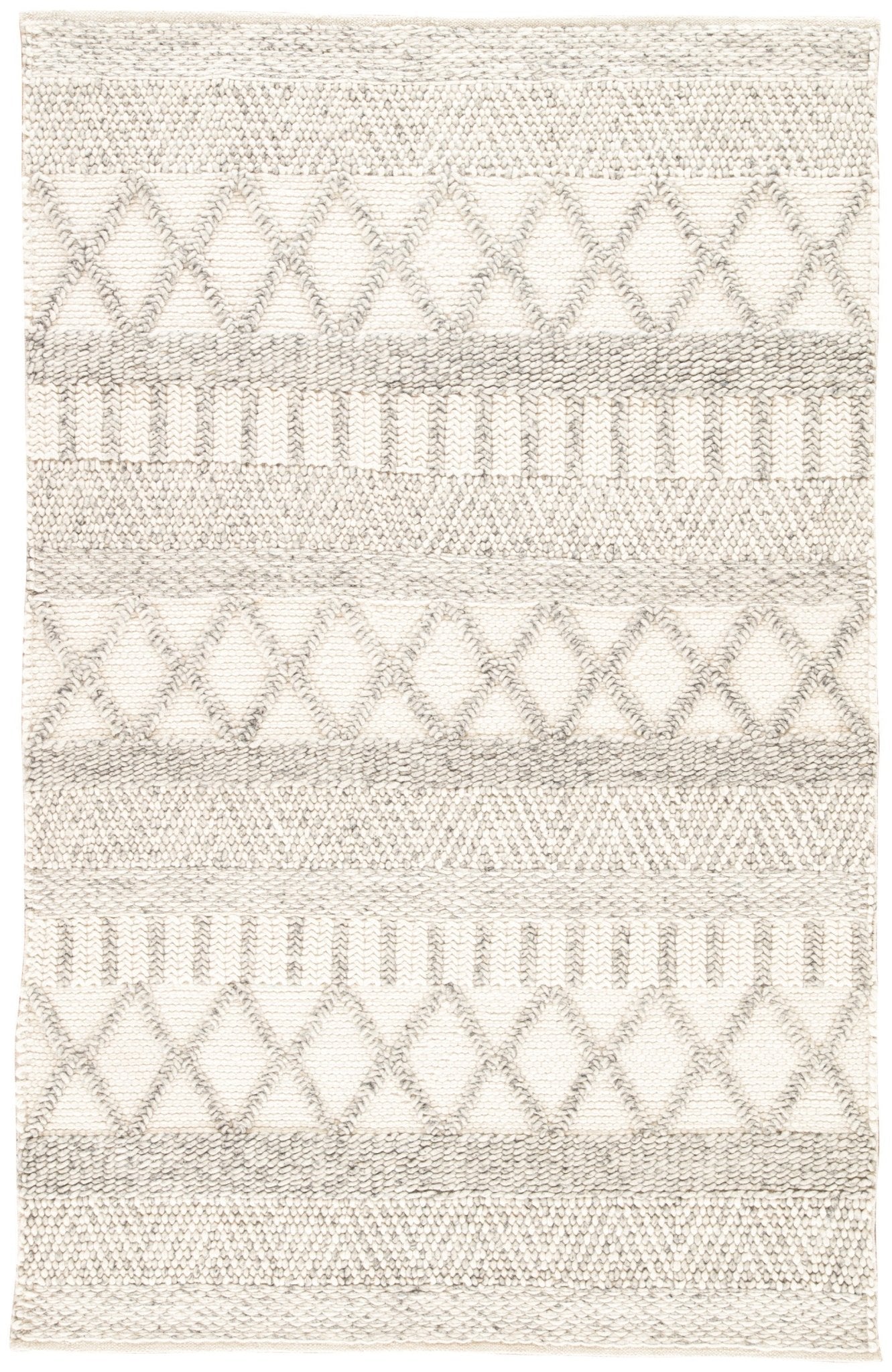 Scandinavia Dula SCD21 Sandhurst Gray / White Rug - Baconco