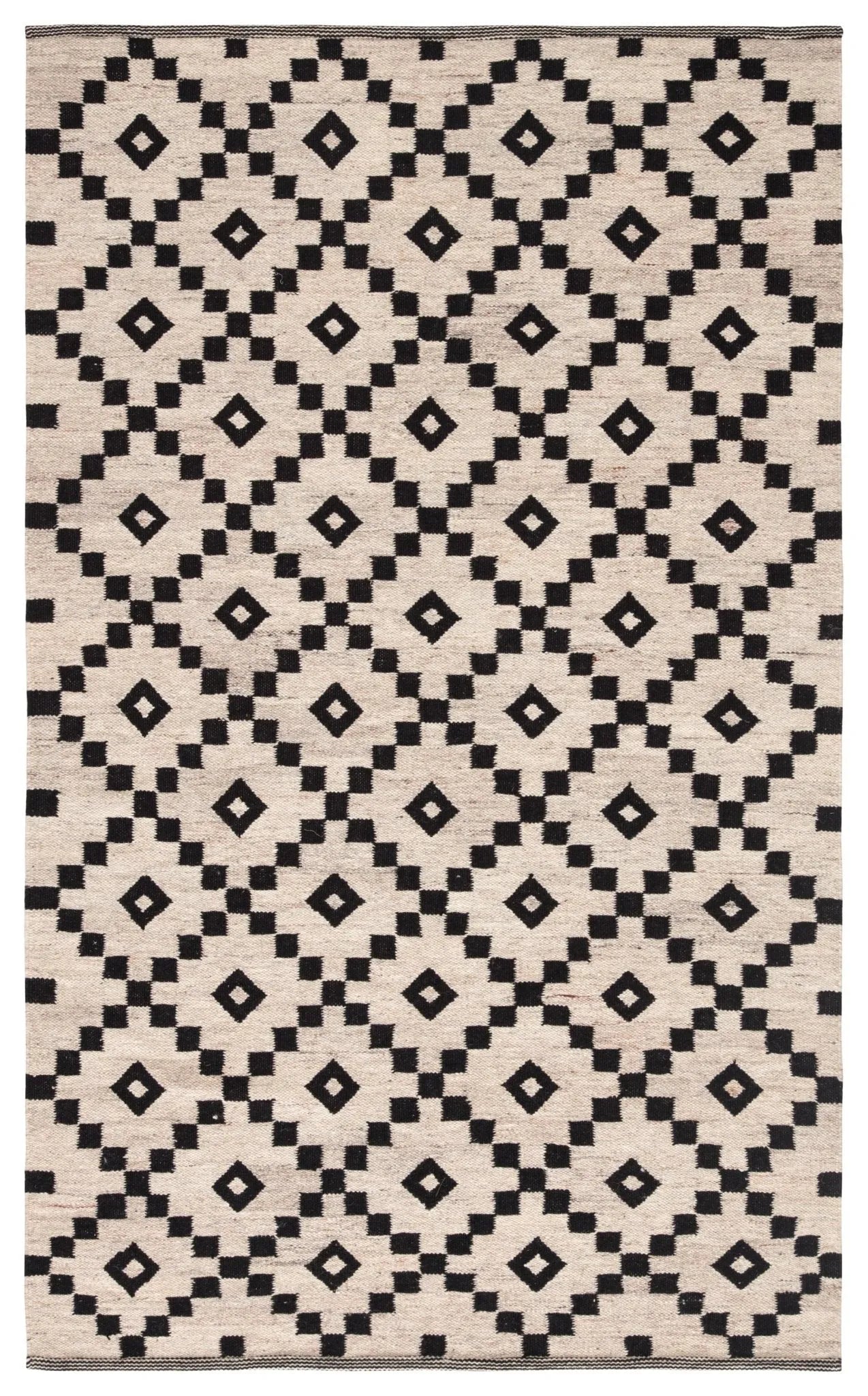 Scandinavia Nordic Scn01 Croix Black/White Rug - Baconco