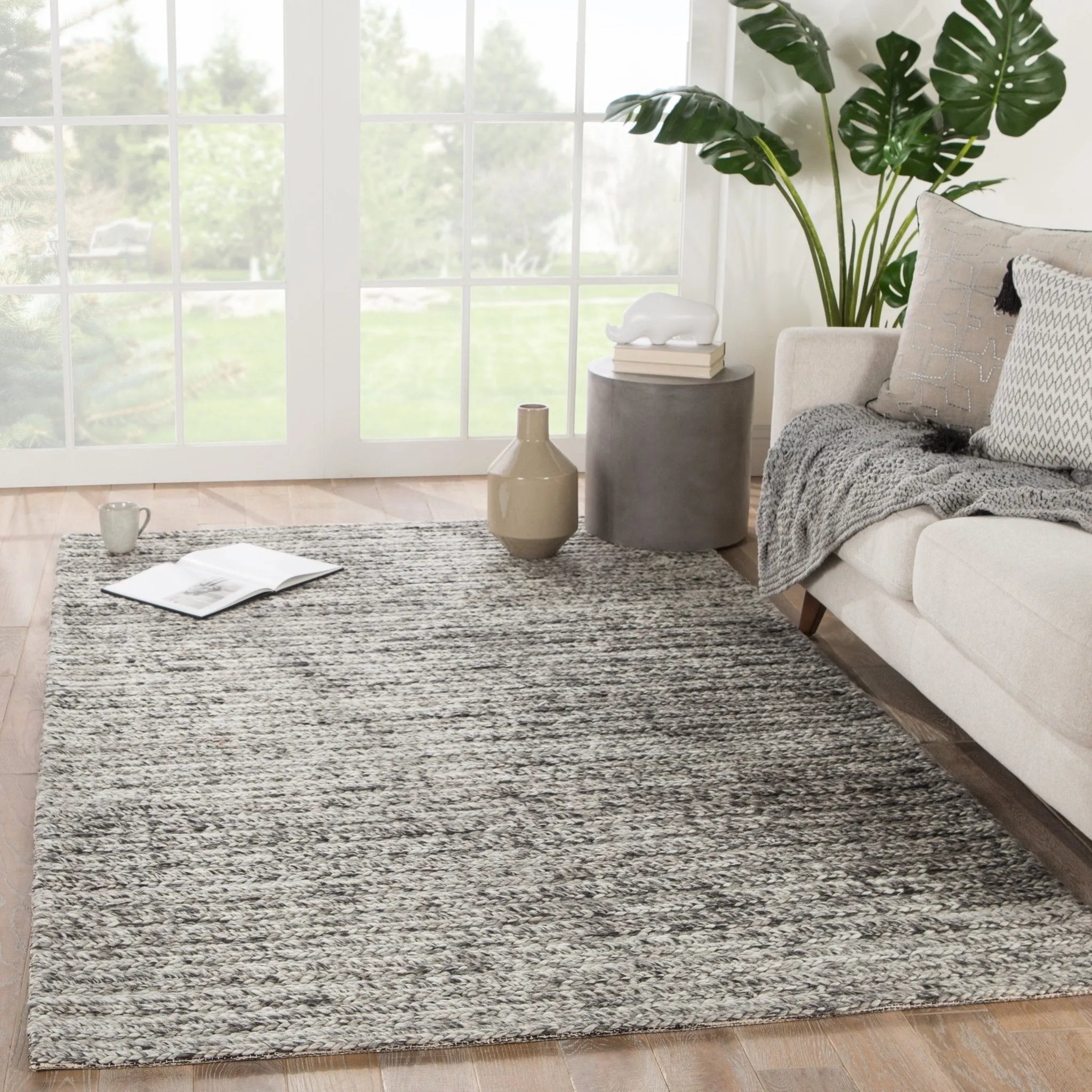 Scandinavia Rakel SCR13 Grams Gray/Ivory Rug - Baconco