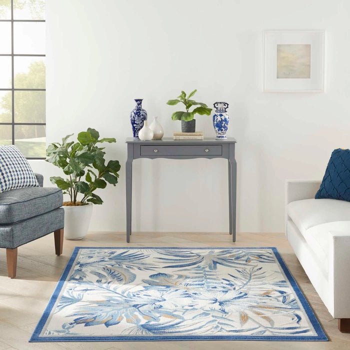 Seaside SDS02 Ivory/Blue Rug - Baconco