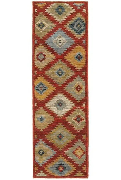 Sedona 5936D Red / Multi Rug - Baconco