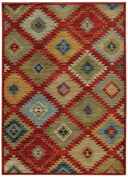 Sedona 5936D Red / Multi Rug - Baconco