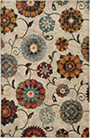 Sedona 6361A Ivory / Multi Rug - Baconco