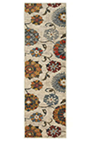 Sedona 6361A Ivory / Multi Rug - Baconco