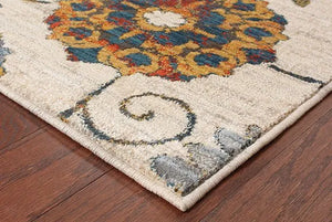 Sedona 6361A Ivory / Multi Rug - Baconco