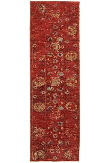 Sedona 6386E Red / Gold Rug - Baconco