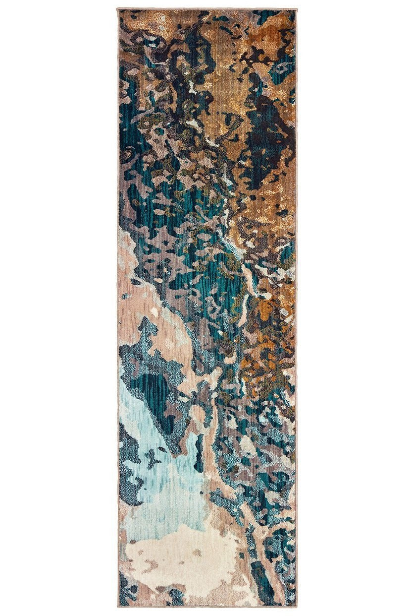 Sedona 9490B Blue Gold Rug - Baconco